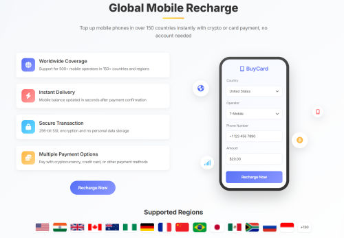Global Mobile Recharge: Top Up Any Phone with Cryptocurrency