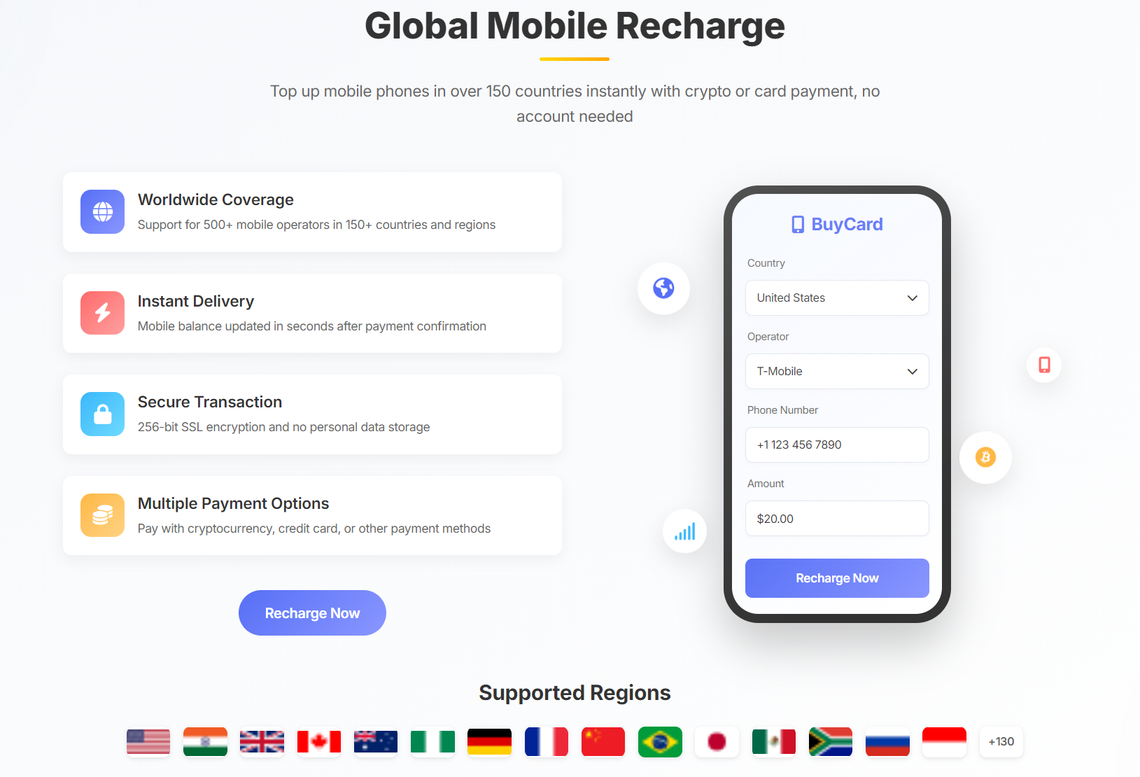 Global Mobile Recharge: Top Up Any Phone with Cryptocurrency